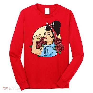 Rockabilly Rosie Strong Long Sleeve Shirt