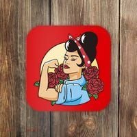 Rockabilly Rosie Strong Coaster thumb 0