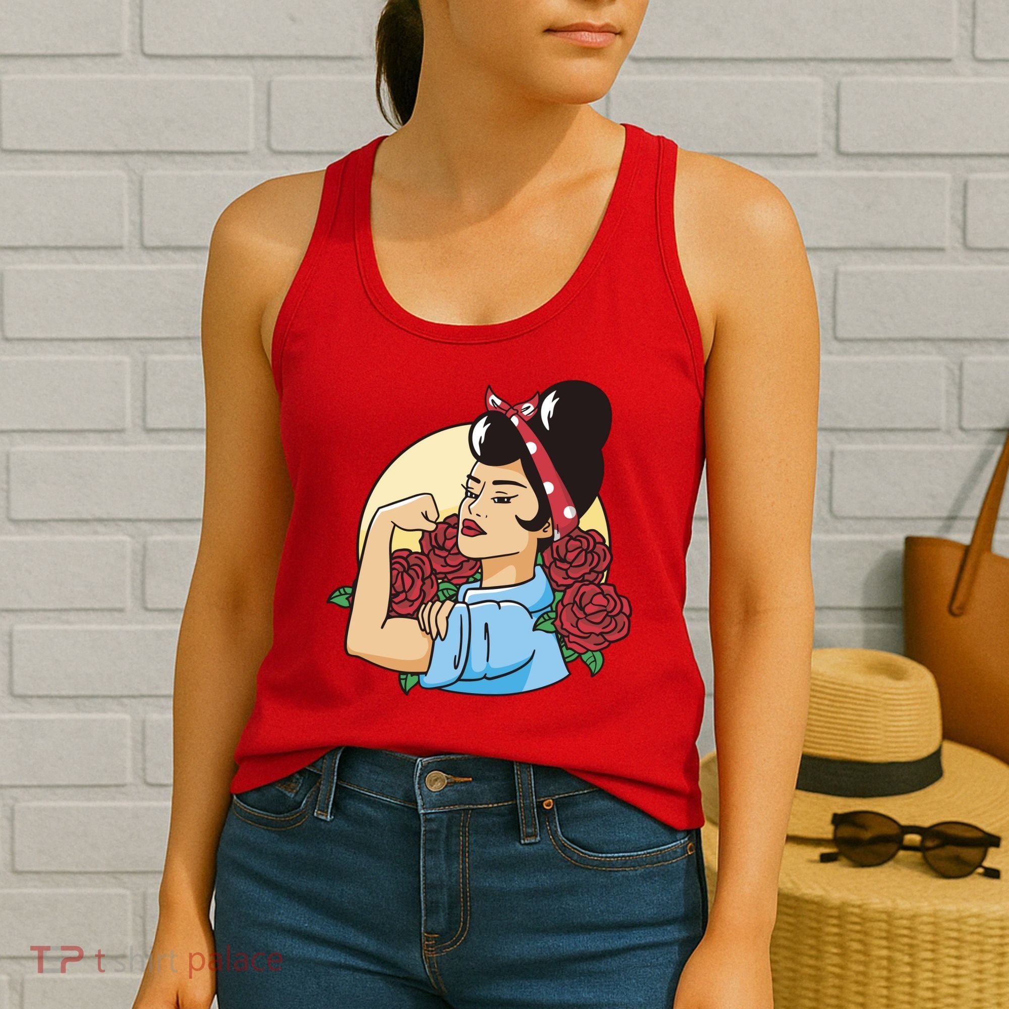 Rockabilly Rosie Strong Women's Tank Top