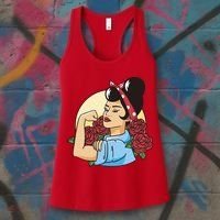 Rockabilly Rosie Strong Women's Tank Top thumb 3