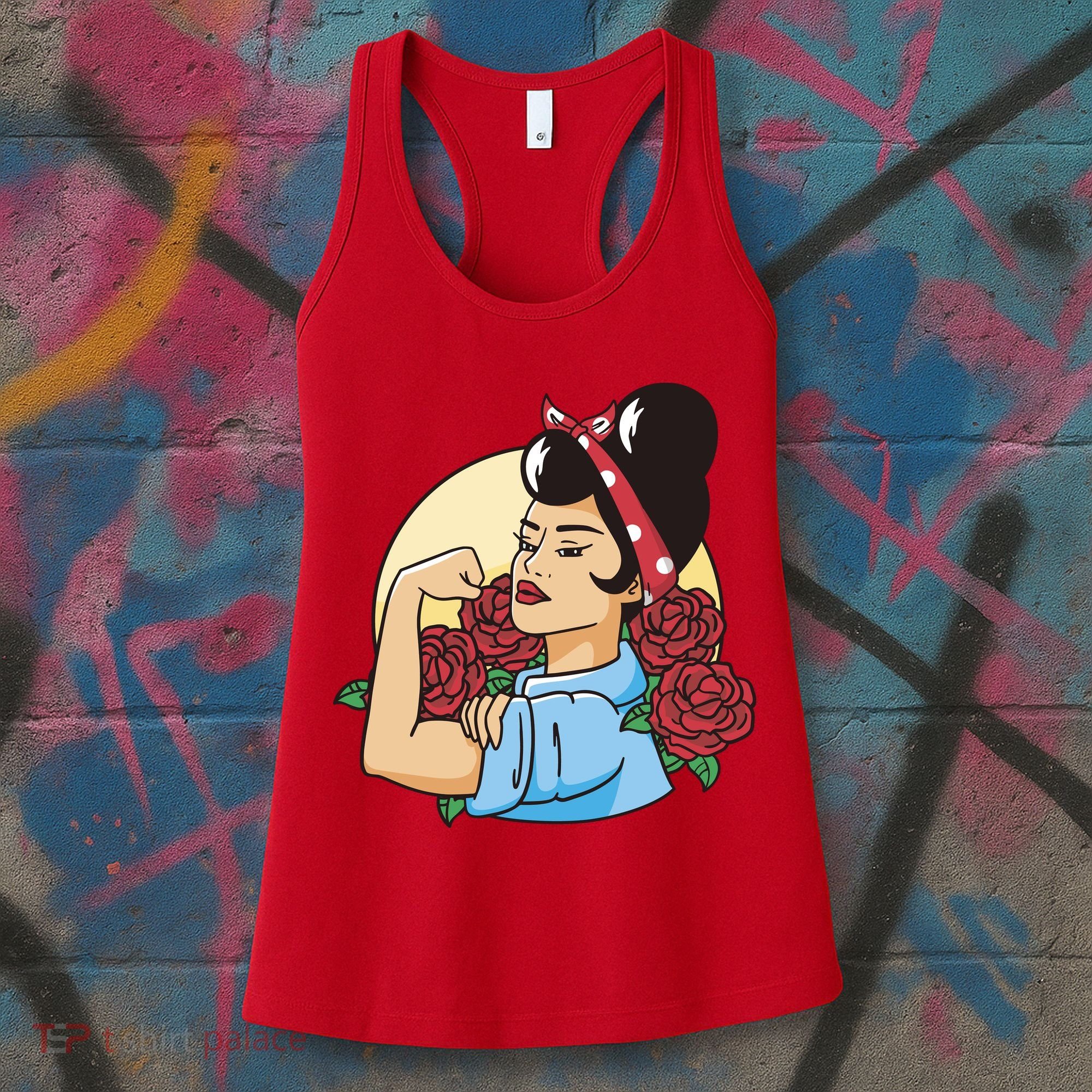 Rockabilly Rosie Strong Women's Tank Top