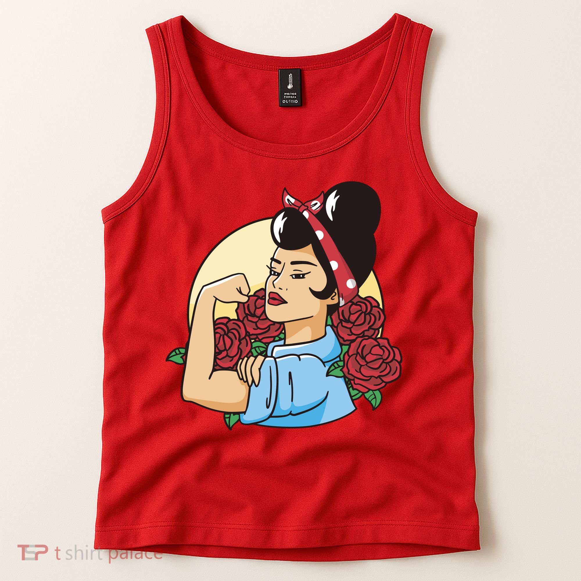 Rockabilly Rosie Strong Tank Top