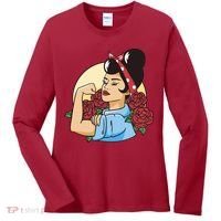 Rockabilly Rosie Strong Women's Long Sleeve Shirt thumb 0
