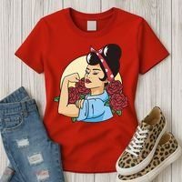 Rockabilly Rosie Strong Women's T-Shirt thumb 3