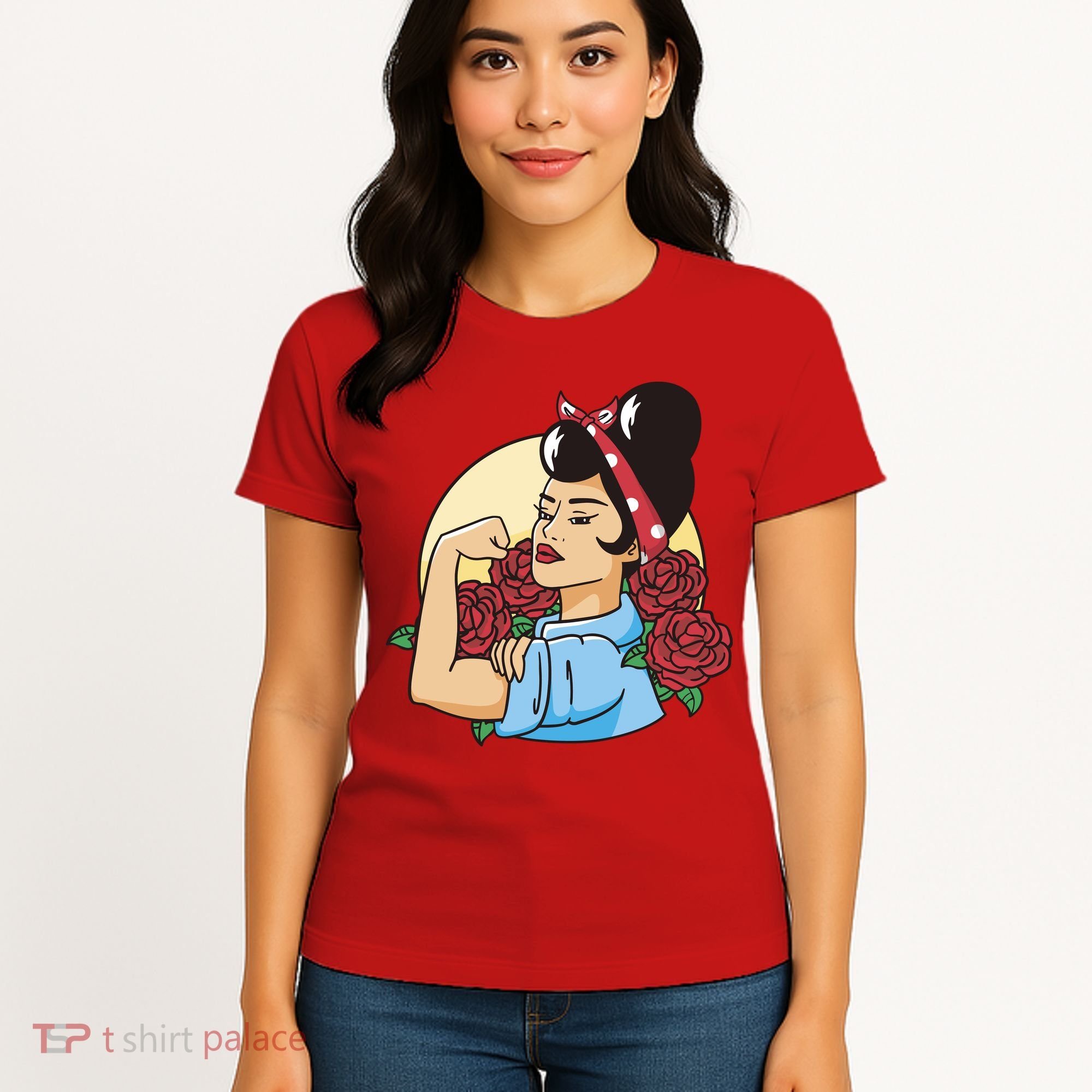 Rockabilly Rosie Strong Women's T-Shirt