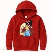 Rockabilly Rosie Strong Kids Hoodie thumb 0