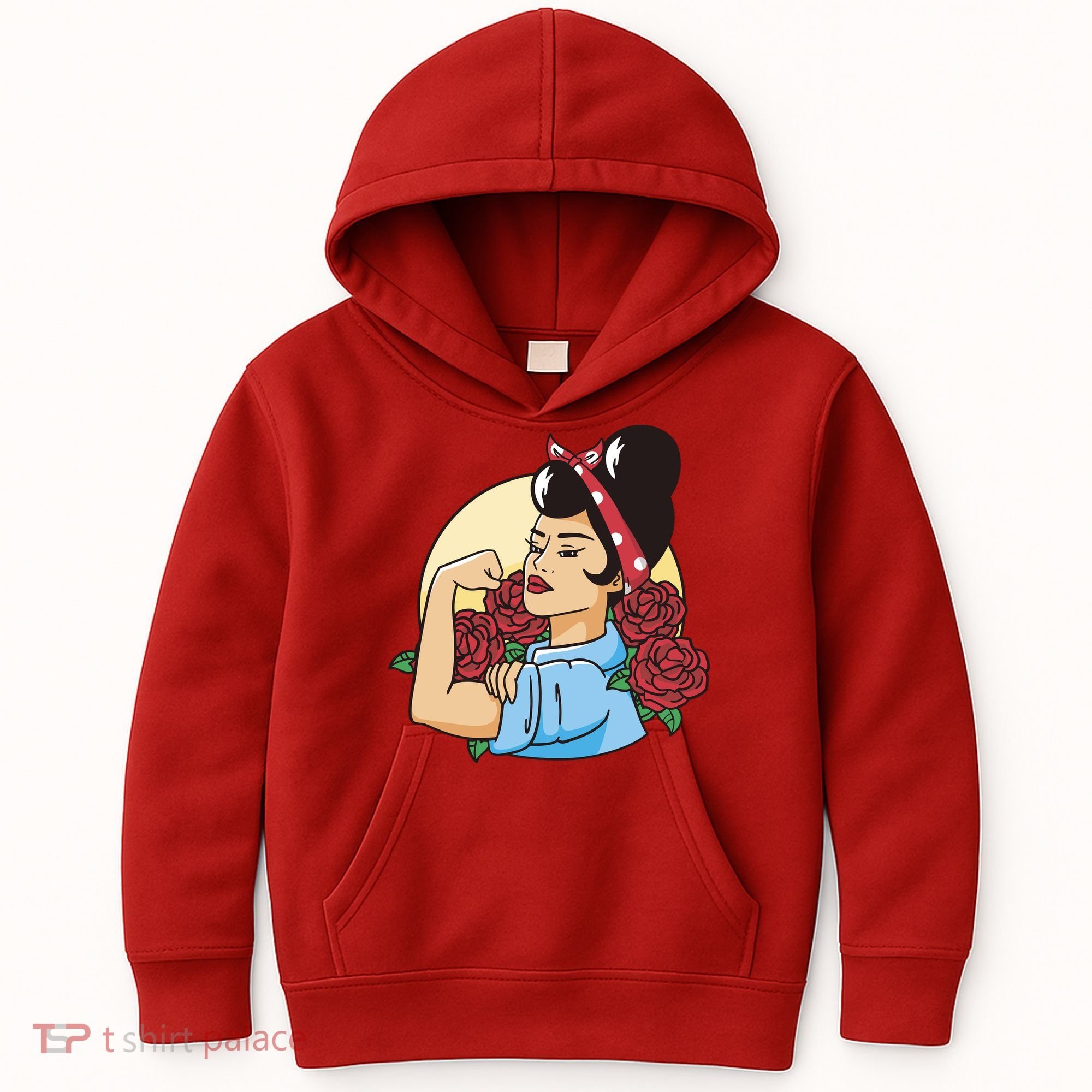 Rockabilly Rosie Strong Kids Hoodie
