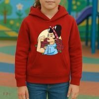 Rockabilly Rosie Strong Kids Hoodie thumb 3