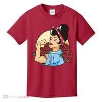 Rockabilly Rosie Strong Kids T-Shirt thumb 0