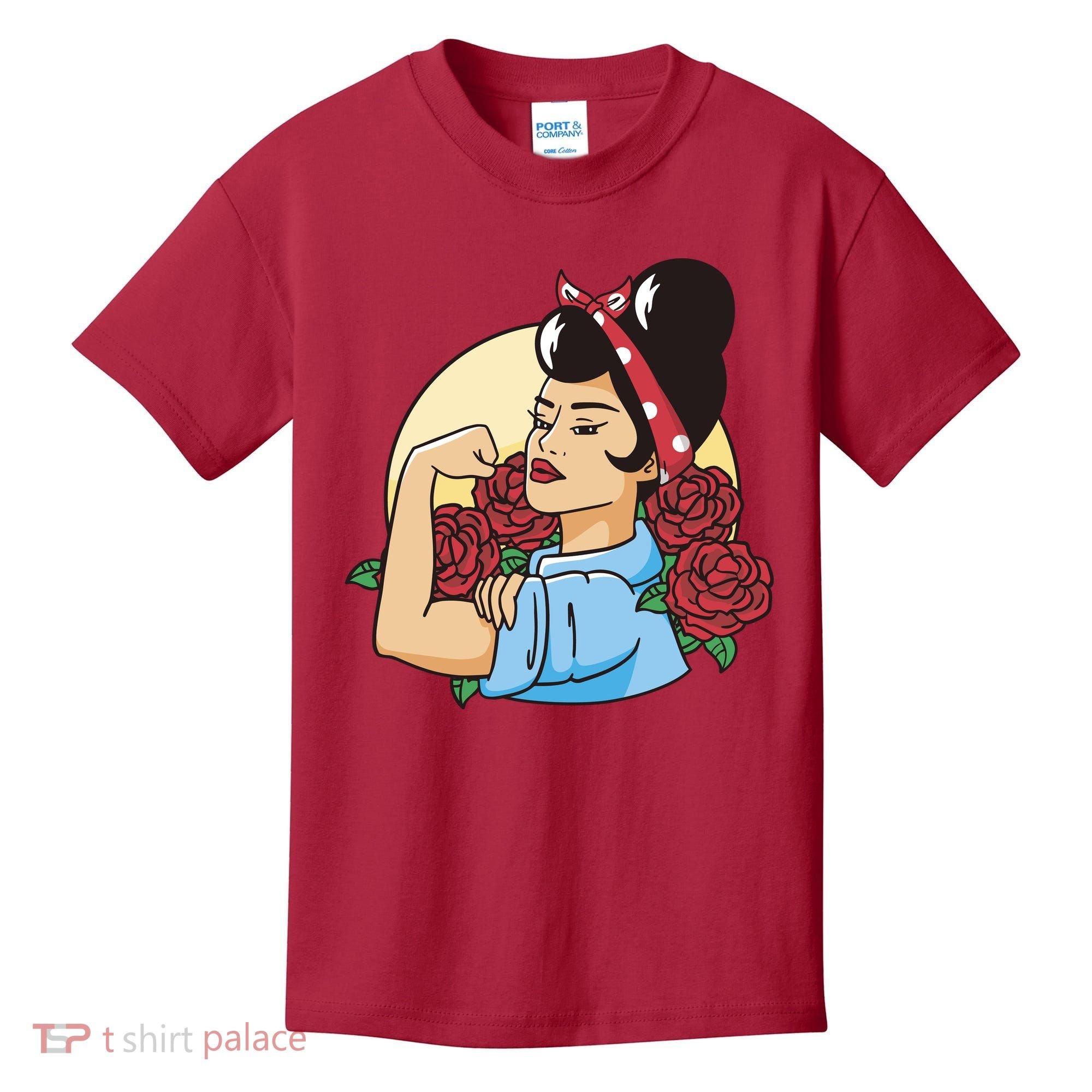 Rockabilly Rosie Strong Kids T-Shirt