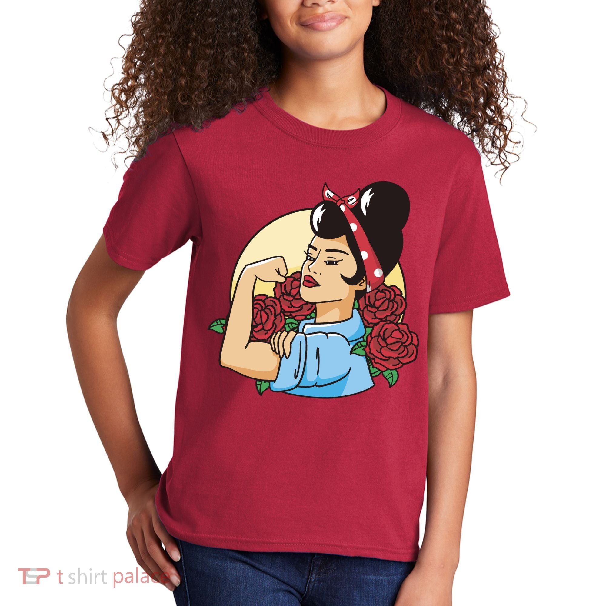 Rockabilly Rosie Strong Kids T-Shirt