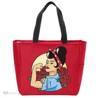 Rockabilly Rosie Strong Tote Bag