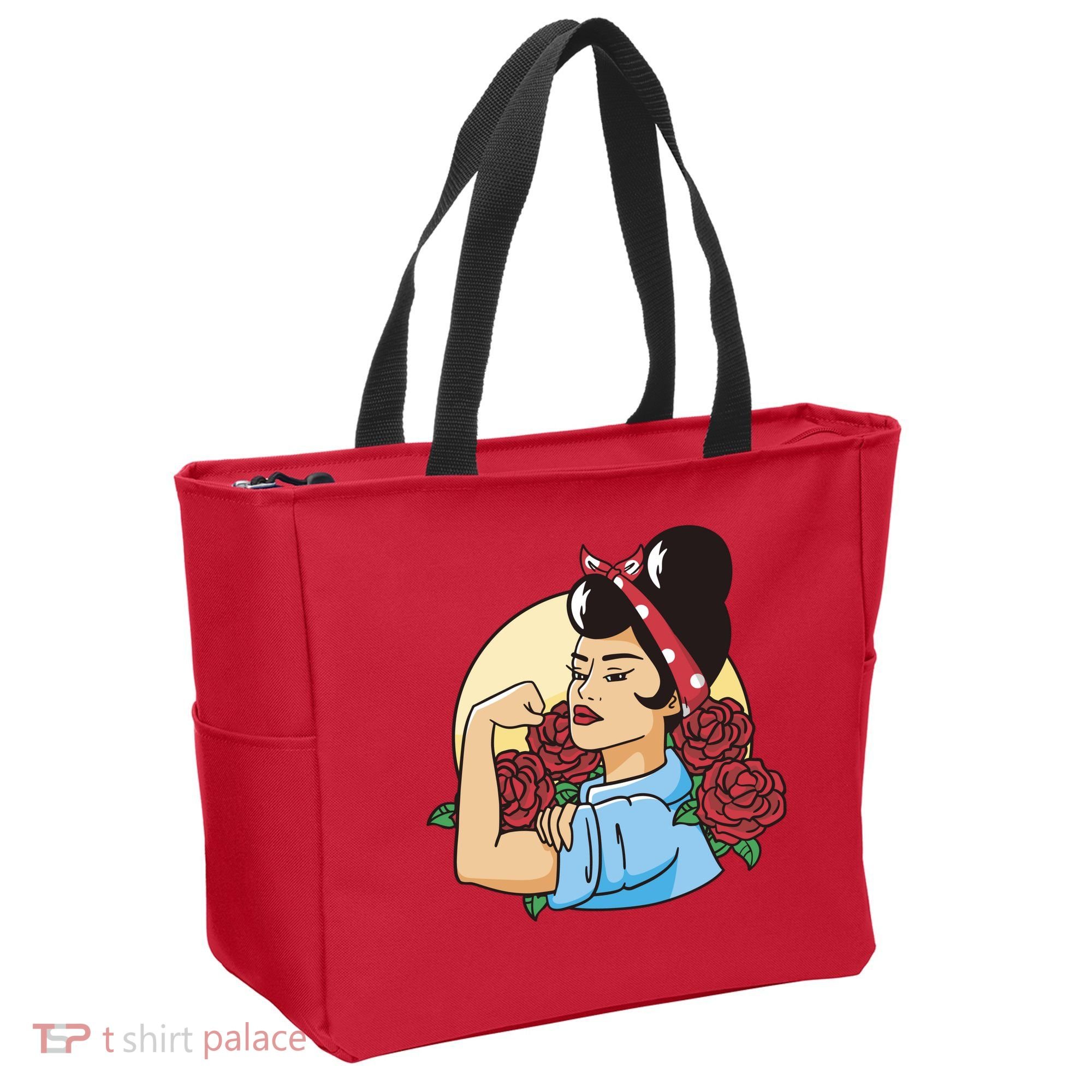 Rockabilly Rosie Strong Tote Bag