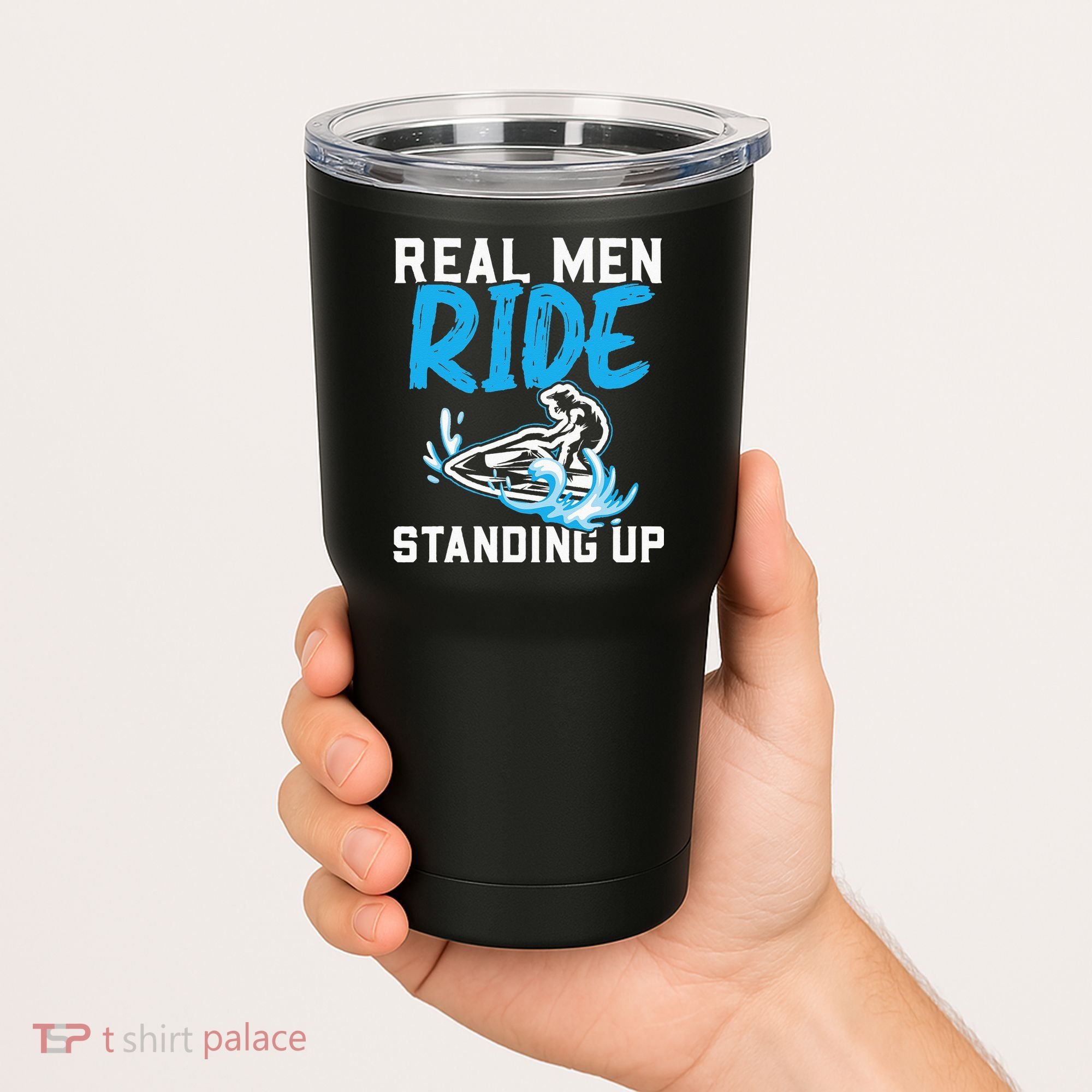 Real Ride Stand Up Jet Ski Tumbler