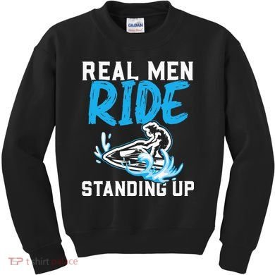 Real Ride Stand Up Jet Ski Kids Sweatshirt