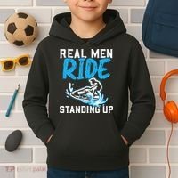 Real Ride Stand Up Jet Ski Kids Hoodie thumb 2