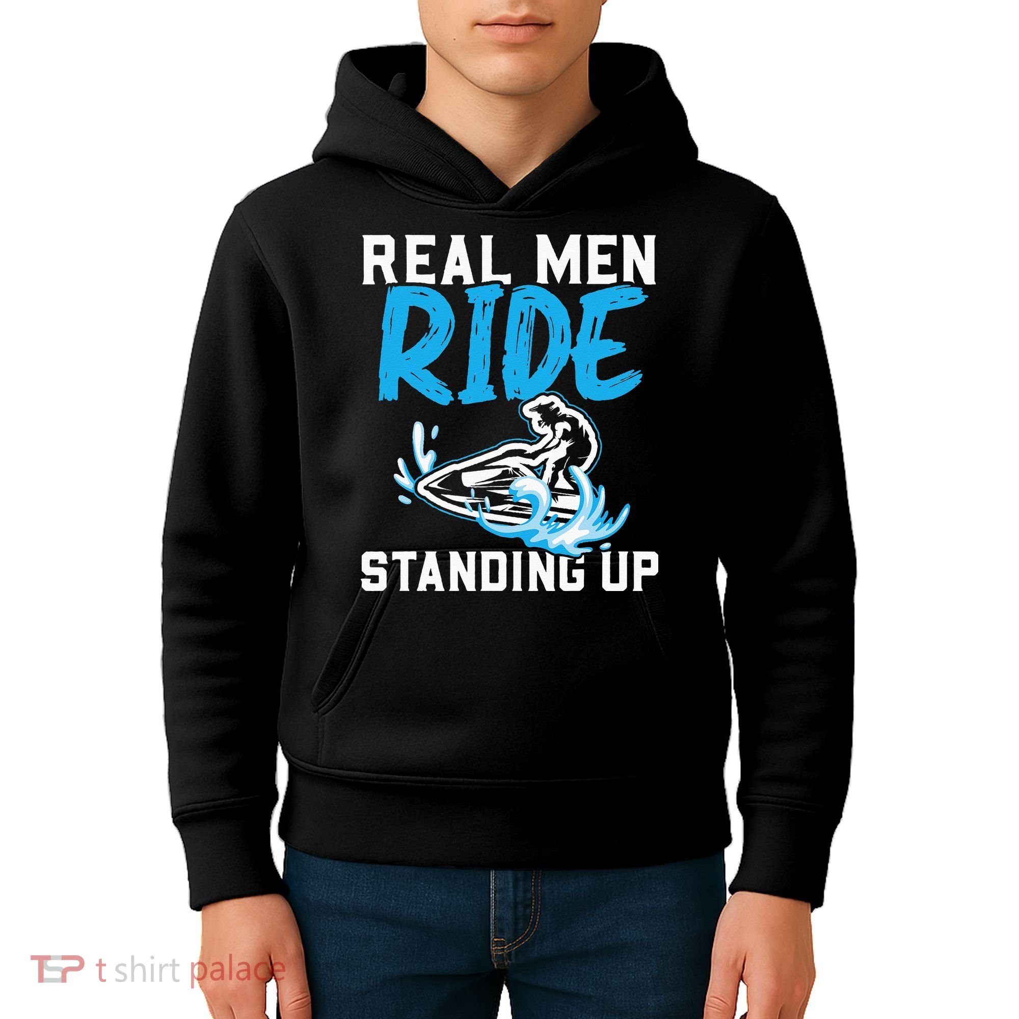 Real Ride Stand Up Jet Ski Kids Hoodie