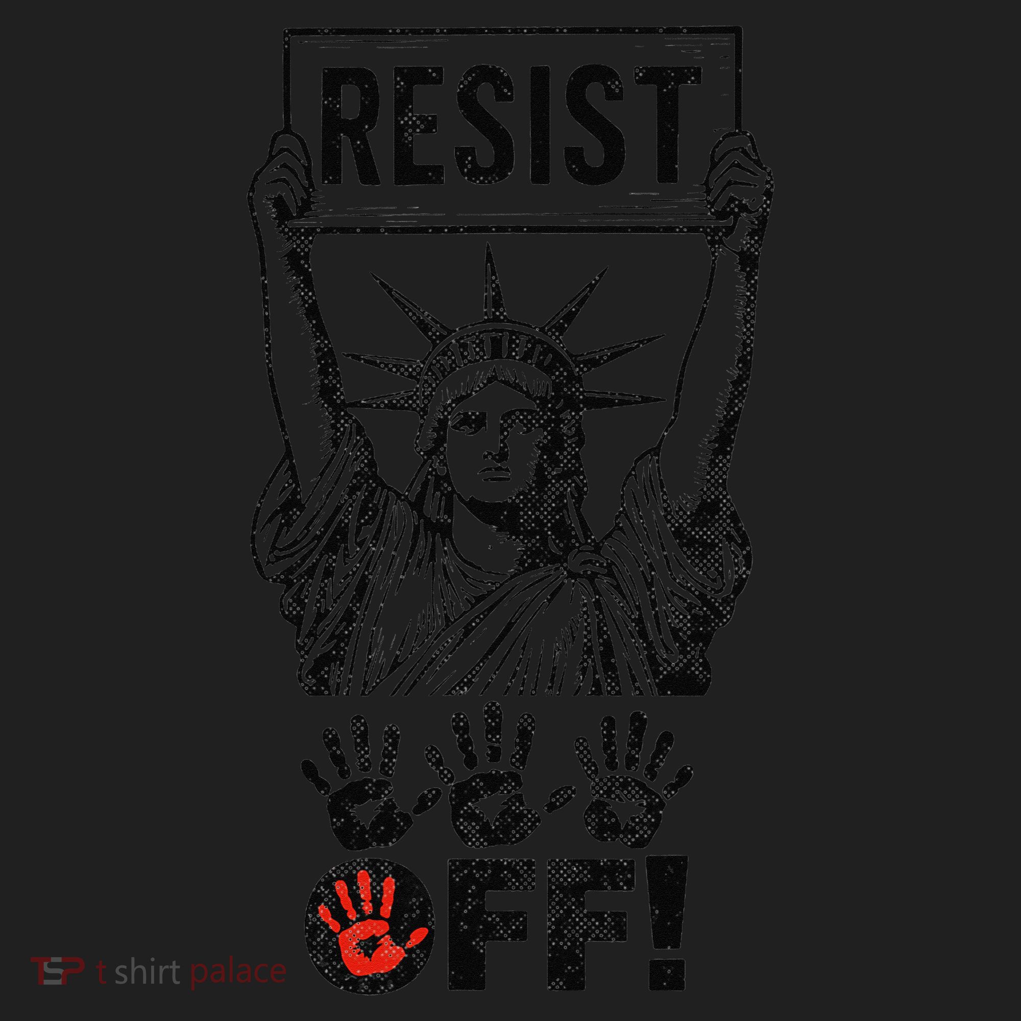 Resist Resistance Statue Of Liberty Hands Off Protest Beanie