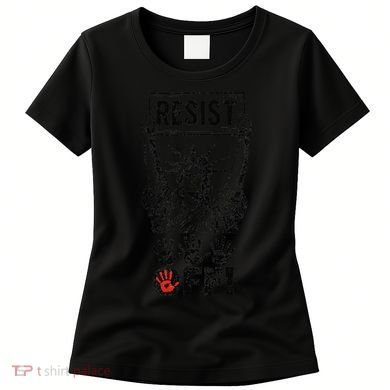 Resist Resistance Statue Of Liberty Hands Off Protest Women's T-Shirt