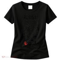 Resist Resistance Statue Of Liberty Hands Off Protest Women's T-Shirt thumb 0