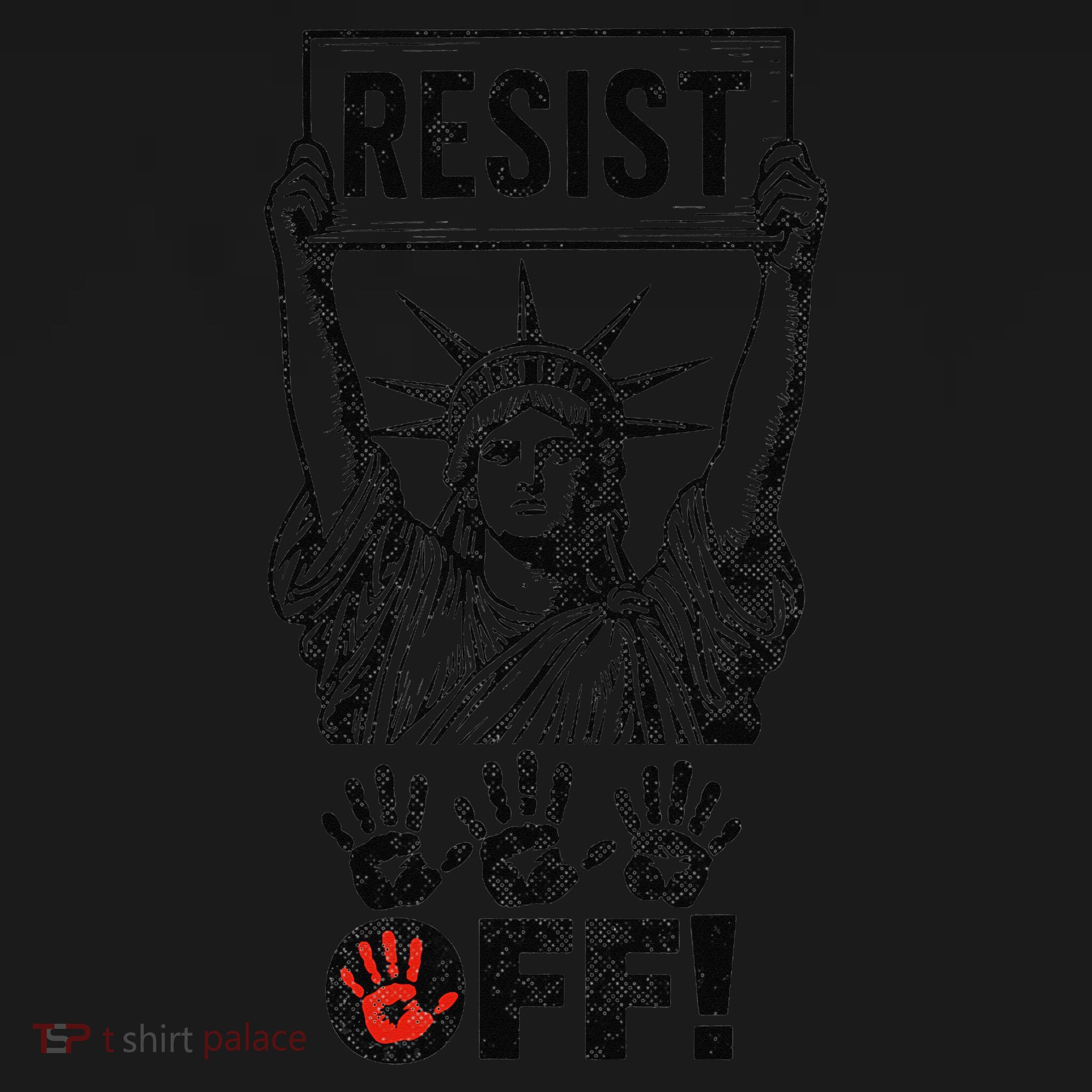 Resist Resistance Statue Of Liberty Hands Off Protest Kids Sweatshirt