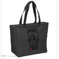 Resist Resistance Statue Of Liberty Hands Off Protest Tote Bag thumb 2