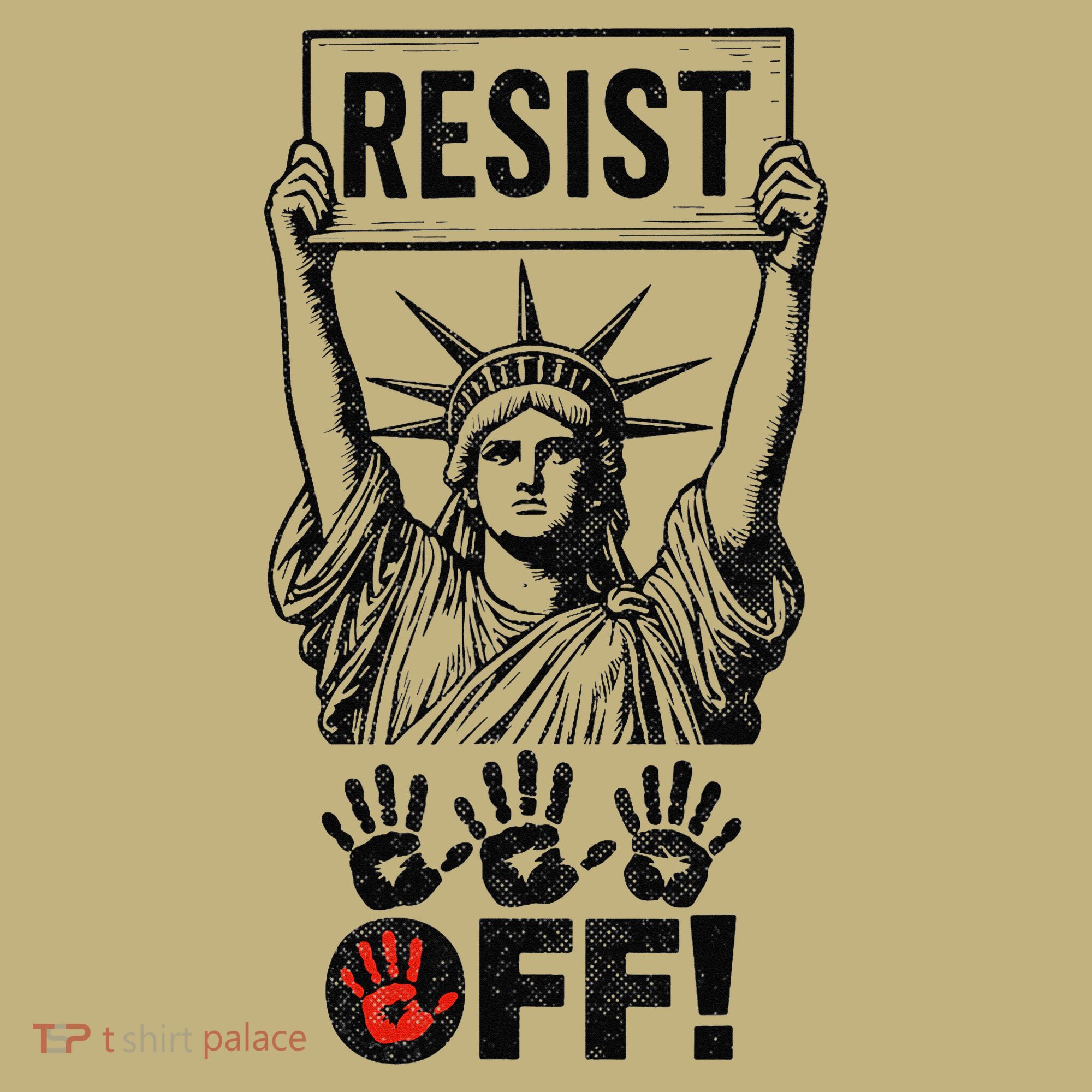 Resist Resistance Statue Of Liberty Hands Off Protest Sweatshirt