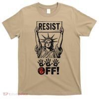 Resist Resistance Statue Of Liberty Hands Off Protest T-Shirt thumb 0