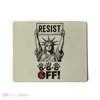 Resist Resistance Statue Of Liberty Hands Off Protest Mousepad thumb 0