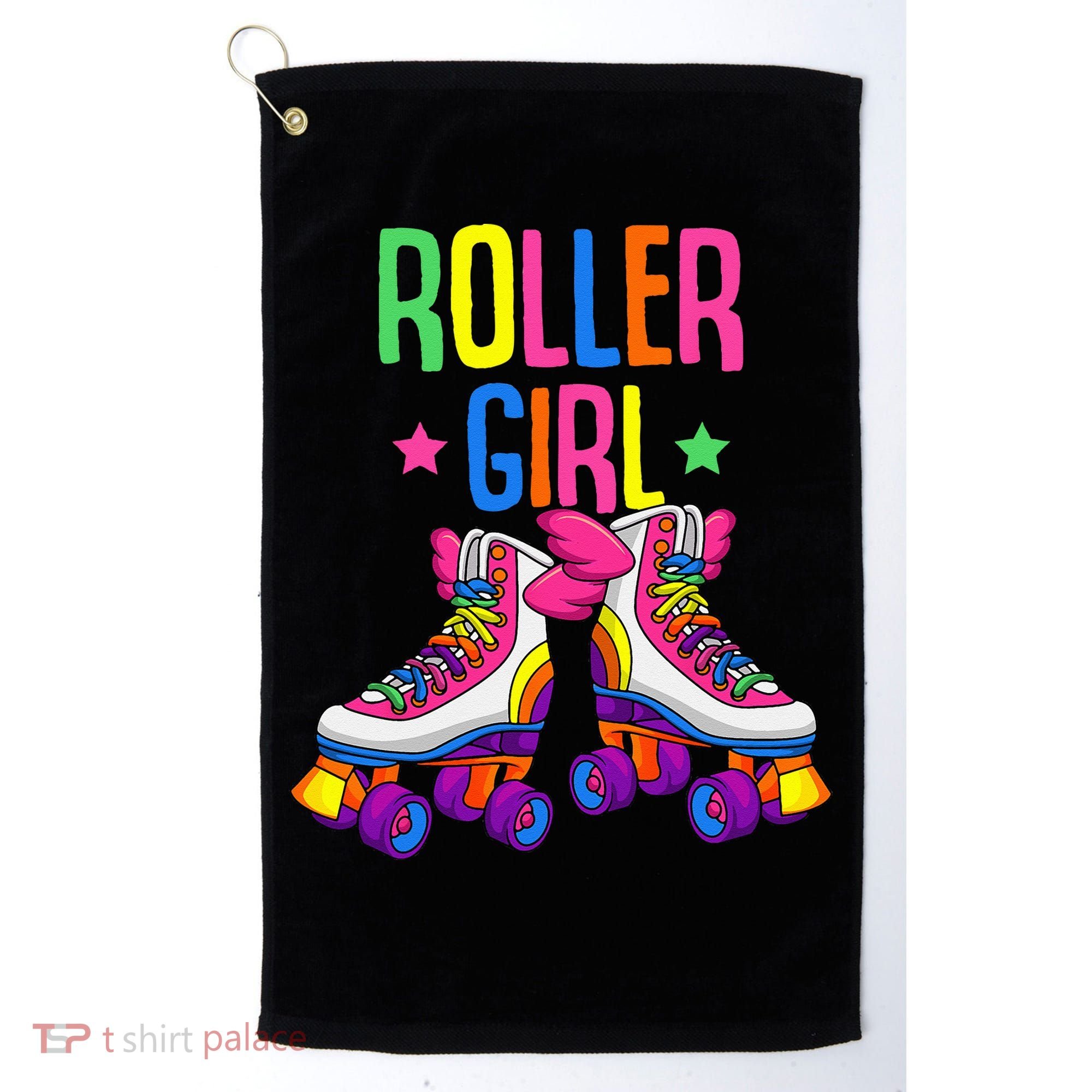 Roller Roller Skates Skating Golf Towel