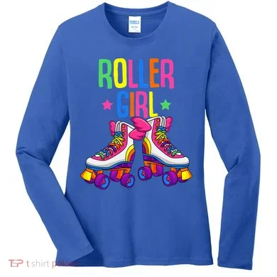 Roller Roller Skates Skating Women's Long Sleeve Shirt