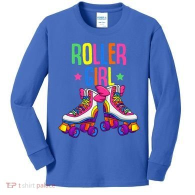 Roller Roller Skates Skating Kids Long Sleeve Shirt