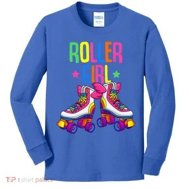 Roller Roller Skates Skating Kids Long Sleeve Shirt