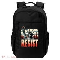 Retro Resist Statue Of Liberty Activism Freedom Protest Art  Backpack thumb 0
