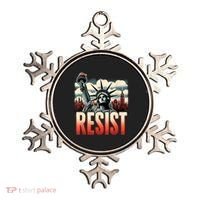 Retro Resist Statue Of Liberty Activism Freedom Protest Art  Ornament thumb 0