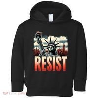 Retro Resist Statue Of Liberty Activism Freedom Protest Art  Toddler Hoodie thumb 0