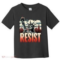 Retro Resist Statue Of Liberty Activism Freedom Protest Art  Toddler T-Shirt thumb 0