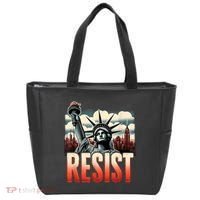 Retro Resist Statue Of Liberty Activism Freedom Protest Art  Tote Bag thumb 0