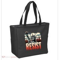 Retro Resist Statue Of Liberty Activism Freedom Protest Art  Tote Bag thumb 2