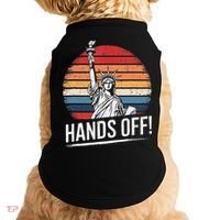 Resist Resistance Statue Of Liberty Hands Off Protest Doggie Tank thumb 0