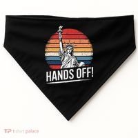 Resist Resistance Statue Of Liberty Hands Off Protest USA-Made Doggie Bandana thumb 0