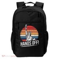 Resist Resistance Statue Of Liberty Hands Off Protest Backpack thumb 0