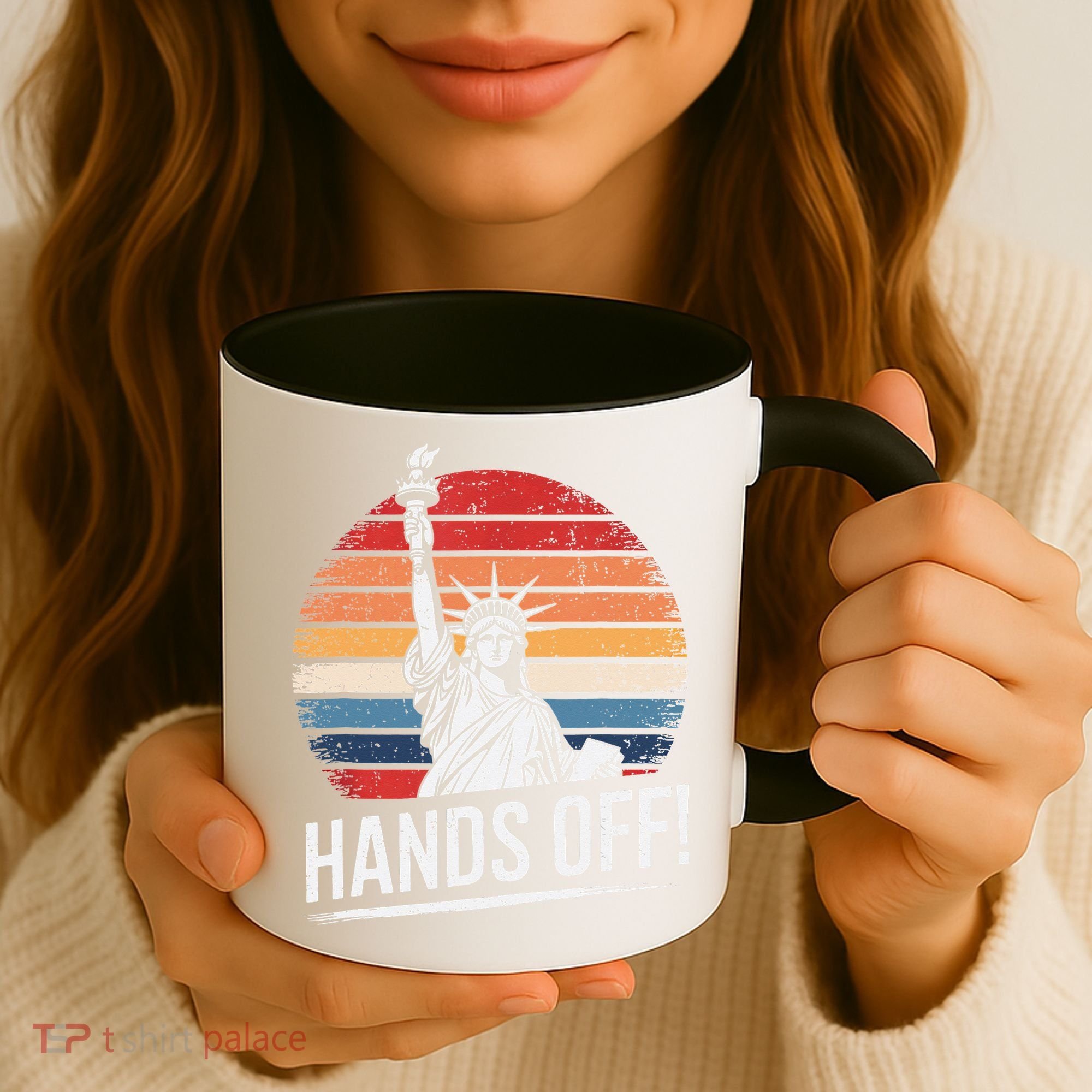 Resist Resistance Statue Of Liberty Hands Off Protest Coffee Mug