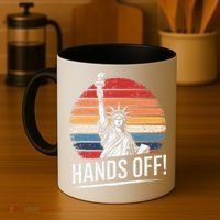Resist Resistance Statue Of Liberty Hands Off Protest Coffee Mug thumb 4