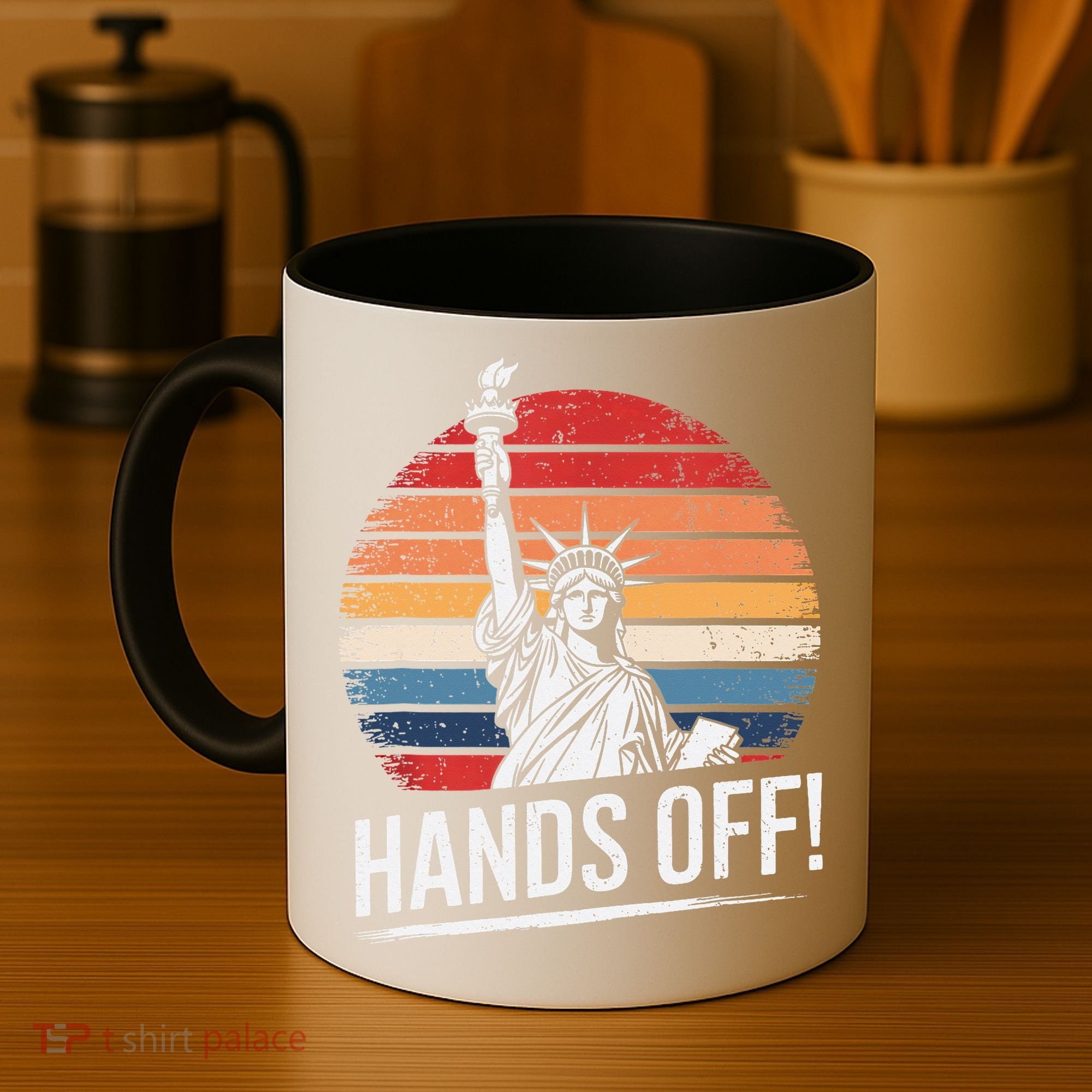 Resist Resistance Statue Of Liberty Hands Off Protest Coffee Mug