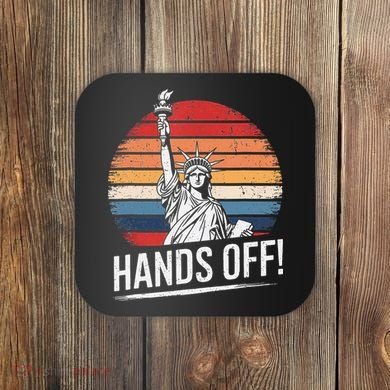 Resist Resistance Statue Of Liberty Hands Off Protest Coaster