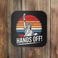 Resist Resistance Statue Of Liberty Hands Off Protest Coaster thumb 0