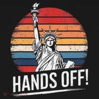 Resist Resistance Statue Of Liberty Hands Off Protest Women's Hoodie thumb 2