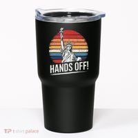 Resist Resistance Statue Of Liberty Hands Off Protest Tumbler thumb 0