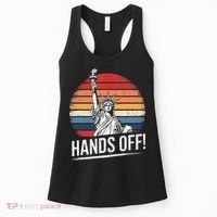 Resist Resistance Statue Of Liberty Hands Off Protest Women's Tank Top thumb 0